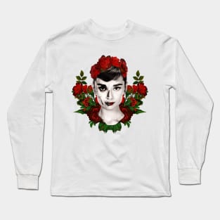 Audrey Skull & Roses Long Sleeve T-Shirt